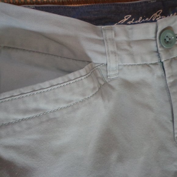 Eddie Bauer Capris P4 Zip Closure Pockets Stone Blue - Picture 7 of 15